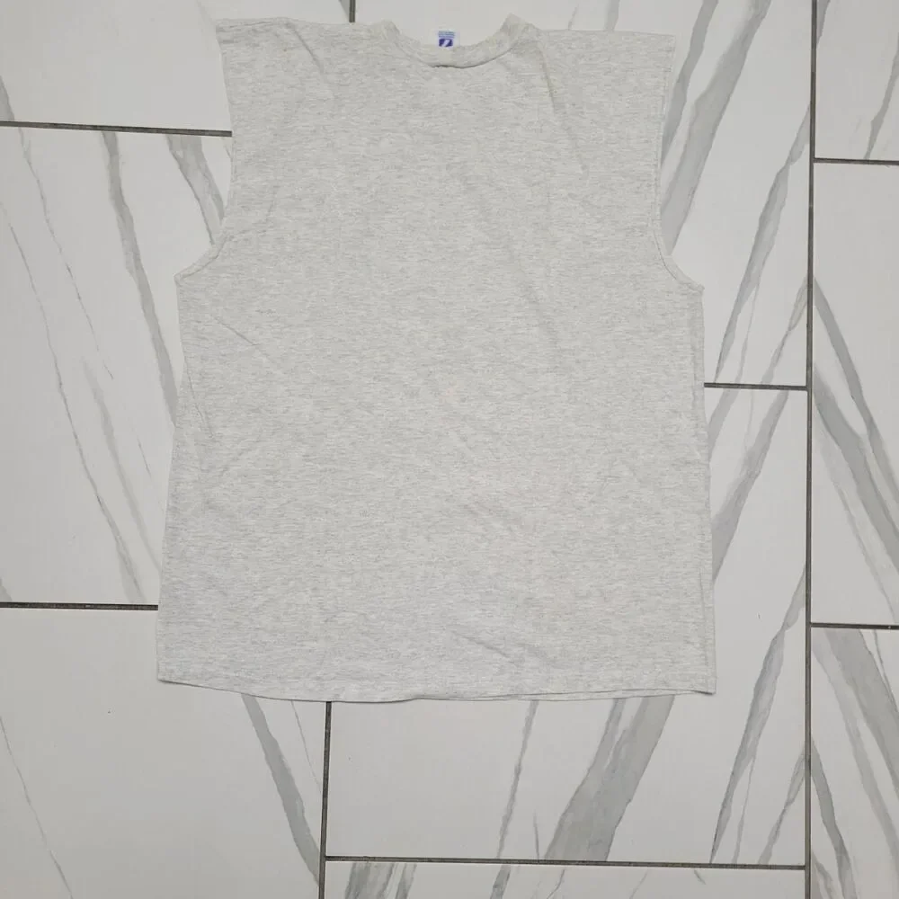Nba Men's Grey and White Vest